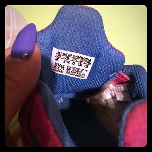 Adidas toddler sneakers pink and blue